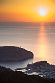 Sonnenuntergang, Port de Soller, Mallorca, Spanien