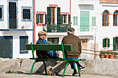 Two local old fishermen, Portocolom, near Manacor, Majorca, Spain