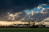 Old windmills at Sant Jordi, near Palma de Mallorca, Majorca, Spain