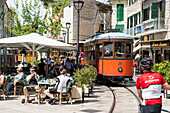 Tram in Soller, Majorca, Spain