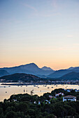 Blick auf Port de Pollenca, Mallorca, Spanien