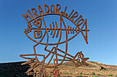 Mirador del Rio sculpture by Cesar Manrique, Lanzarote, Canary Islands, Spain