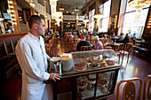 Art nouveau cafe in the old city of Prague, Prague, Czech Republic, Europe