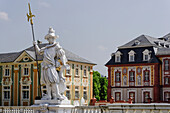 Gartenfassade, Schloss Bruchsal, Bruchsal, Kraichgau, Baden-Württemberg, Deutschland