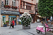 Place de la Pucelle d'Orleans, Rouen, Seine-Maritime, Normandie, Frankreich