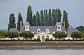 House near Jumieges on the bank of the river Seine, Seine-Maritime, Normandy, France