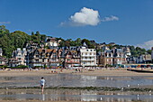 Beach at Trouville-sur-Mer, Lower Normandy, Normandy, France