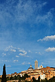 Cityscape with cathedral, Cattedrale di Santa Maria Assunta, Siena, Tuscany, Italy