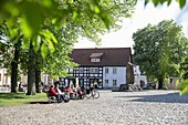 Market square, Wesenberg, Mecklenburg-Western Pomerania, Germany