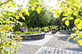 Duft- und Tastgarten, Botanischer Garten, Leipzig, Sachsen, Deutschland