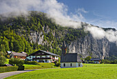 Chapel at Lake Grundlsee, Goessler Wand, Salzkammergut, Styria, Austria