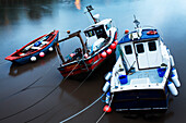 Fishing Boats in the Harbour at Bridlington East Riding of Yorkshire England
