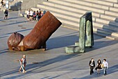 Bañistas no Areal by Francisco Leiro, Promenade, Port, Vigo, Pontevedra, Galicia, Spain