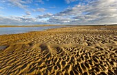 Brancaster beach sand patterns North Norfolk UK Winter