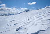 Alpine snow patterns, Coast Mountains, British Columbia