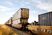 Freight Train in Motion, Alberta