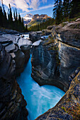 Mistaya Canyon and Mount Sarbach, Banff National Park, Alberta