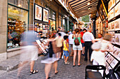 Art Sale on Tresor Street in Old Quebec, Quebec City, Quebec