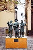 Spain, Canary Islands, La Palma, Santa Cruz, Vandal plaza, close up of the statue Lo Divino