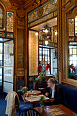 France, Pays de la Loire, Nantes, La Cigale Brasserie - a National Heritage Site inaugurated in 1895, Art Nouveau style building designed by Émile Libaudière