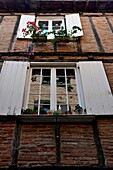 France, Tarn, Albi, the Episcopal city, listed as World Heritage by UNESCO, half-timbered traditional house