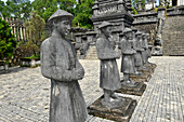 Statues in  Khai Dinh's Tomb in Hue, Central Vietnam, Vietnam, South East Asia, Asia