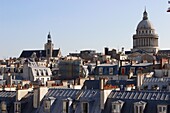 France, Paris, 5th arrt, Boulevard Saint Germain, The Panthéon and Saint-Étienne-du-Mont church