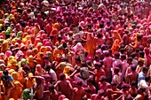 Holi celebration in Dauji temple Dauji. India.