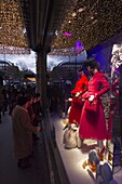 France, Paris, Christmas decorations at the Printemps