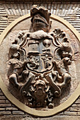 Spain, Navarre, Olite, coat of arms, relief