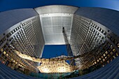 'Paris-La-Défense - The Grand Arch (Architects: Johann Otto von Spreckelsen and Erik Reitzel) - '' The suspended cloud '' imagined by the architect Paul Andreu'