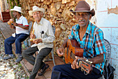 Cuba Men  playing music in Trinidad, Sancti Spiritus Province, Cuba