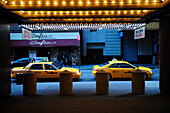 Yellow cabs in Times Square, New York City, New York, USA