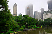 Manhattan skyline from Central Park, New York City, New York State, United State, USA