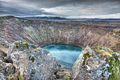Iceland. West central region. Crater and Kerid Lake