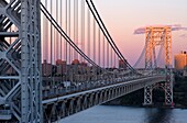 GEORGE WASHINGTON BRIDGE MANHATTAN HUDSON RIVER NEW YORK CITY USA