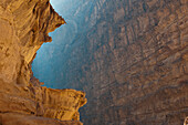 Detail Of Rock, Wadi Rum (The Valley Of The Moon), Jordan, Middle East