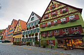 Häuser in der Altstadt, Dinkelsbühl, Franken, Bayern, Deutschland