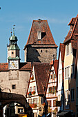 Altstadt, Rothenburg ob der Tauber, Mittelfranken, Franken, Bayern, Deutschland