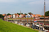Greetsiel harbour , Lower Saxony, Germany, Europe