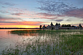 Sunset near the Kirillo-Belozersky monastery, Kirillov, Vologda region, Russia