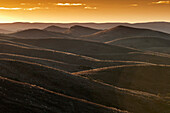 Sonnenuntergang über den Flinders Ranges, Flinders Ranges, Südaustralien, Australien