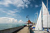 Lindau harbour, Lindau, Lake Constance, Bavaria, Germany
