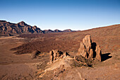 Blick von Roques de Garcia in die Canadas des Teide Nationalpark, Teneriffa, Kanaren, Spanien