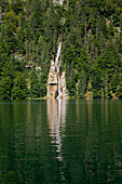 Schrainbach-Wasserfall, Königssee, Berchtesgadener Land, Nationalpark Berchtesgaden, Oberbayern, Bayern, Deutschland