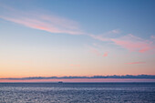 Abendstimmung am Meer, bei Sellin, Insel Rügen, Ostsee, Mecklenburg-Vorpommern, Deutschland