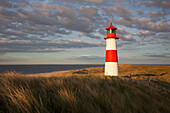 Leuchtturm List Ost, Halbinsel Ellenbogen, Insel Sylt, Nordsee, Nordfriesland, Schleswig-Holstein, Deutschland