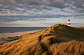 Leuchtturm List Ost, Halbinsel Ellenbogen, Insel Sylt, Nordsee, Nordfriesland, Schleswig-Holstein, Deutschland