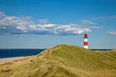 Leuchtturm List Ost, Halbinsel Ellenbogen, Insel Sylt, Nordsee, Nordfriesland, Schleswig-Holstein, Deutschland