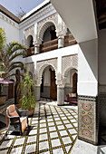 Innenhof, Riad Enija, Marrakesch, Marokko
